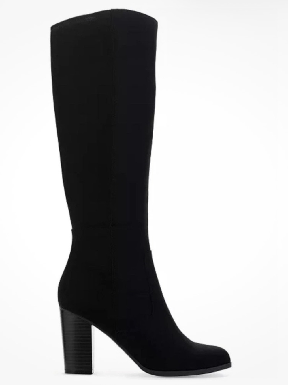 Style & Co. Black Over-the-Knee Suede Block Heel Boots